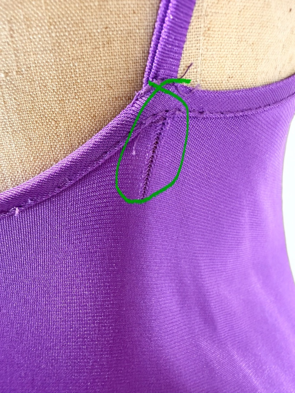 VINTAGE violet purple nylon silky nightgown slip dress maxi side slit lace sexy - Picture 12 of 13